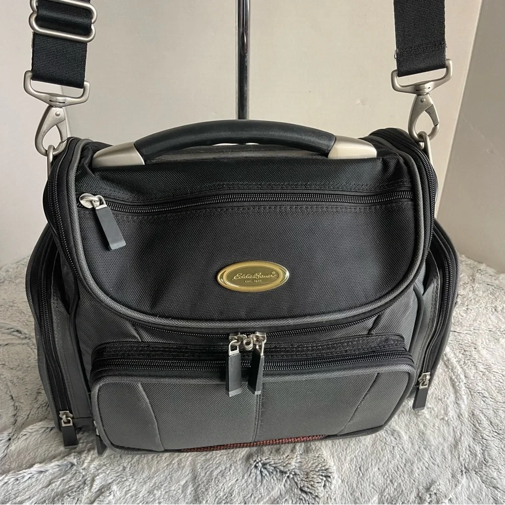 Eddie Bauer Gray Cabin Mate Tote Carry-on Luggage Like New